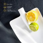 Блюдо фарфоровое Magistro «Лопатка», 24×18 см, цвет белый - Фото 2