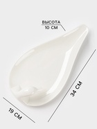 Блюдо Magistro «Лебедь», 34×19 см, фарфор, белое - Фото 2