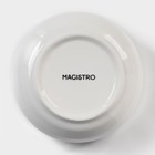 Салатник фарфоровый Magistro «Элегия», 300 мл, d=10,5 см, цвет белый - Фото 4