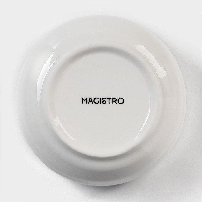 Салатник фарфоровый Magistro «Элегия», 300 мл, d=10,5 см, цвет белый - фото 1908475517