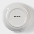 Салатник фарфоровый Magistro «Элегия», 500 мл, d=12,5 см, цвет белый - фото 4277467