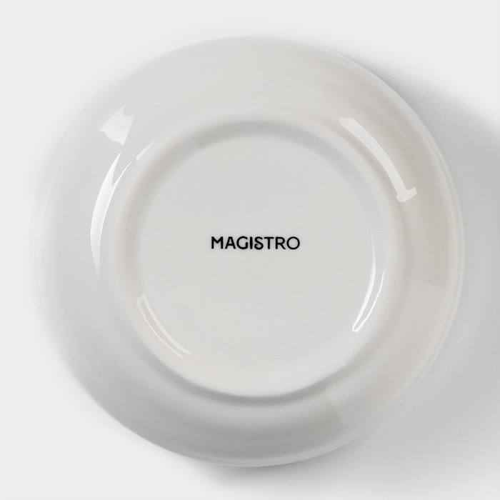 Салатник фарфоровый Magistro «Элегия», 500 мл, d=10,5 см, цвет белый - фото 1908475523