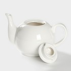 Чайник фарфоровый заварочный Magistro «Бланш», 500 мл, цвет белый - Фото 3