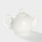 Чайник фарфоровый заварочный Magistro «Бланш», 500 мл, цвет белый - фото 4277476