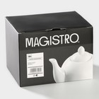 Чайник фарфоровый заварочный Magistro «Бланш», 500 мл, цвет белый - Фото 9