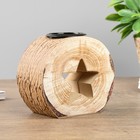 Подсвечник на 1 свечу «Спил - звезда», дерево, 9×10×5 см 4287415