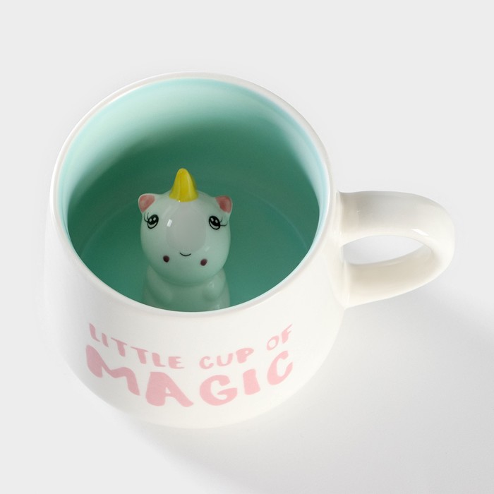 Кружка «Сюрприз. Единорог», 350 мл, керамика, белая - Фото 1