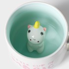 Кружка «Сюрприз. Единорог», 350 мл, керамика, белая - Фото 4