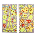 Наклейка фосфорная "Сердца " 2 вида 26х14 см - Фото 3