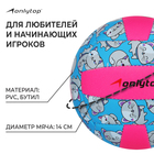 Мяч волейбольный ONLYTOP «Кошечка», ПВХ, машинная сшивка, 18 панелей, р. 2 - фото 8475167
