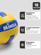 Волейбольный мяч MINSA, машинная сшивка, 18 панелей, р. 5, PVC - Фото 2