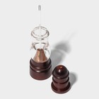 Мельница для специй Доляна «Эстет», 22×5.5 см, керамический механизм, дуб, коричневая - Фото 3