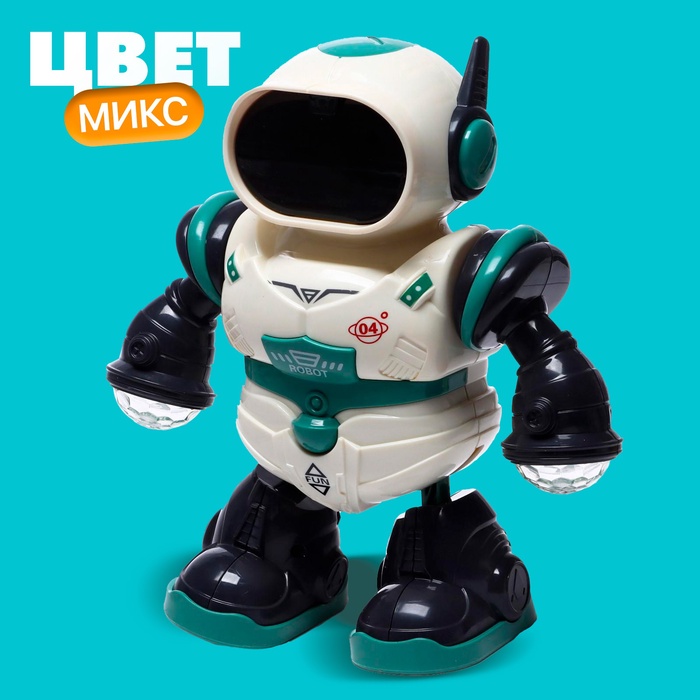 Робот «Глазастик», световые и звуковые эффекты, работает от батареек, МИКС - фото 51905799