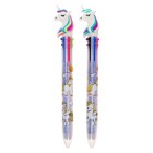 Ручка шариковая многоцветная, автоматическая «Единорог», 6 цветов (штрихкод на штуке) - Фото 2