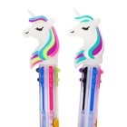 Ручка шариковая многоцветная, автоматическая «Единорог», 6 цветов (штрихкод на штуке) - Фото 6