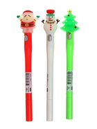 Ручка-прикол Calligrata «Новый год», светящаяся, чёрный стержень, гелевая, подарочная, МИКС - Фото 2