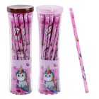 Карандаш чернографитный с ластиком «Единорог», твёрдость НВ - Фото 2