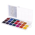 Акварель 21 цвет «Гамма» «Классическая», медовая, с кистью, пластик - Фото 5