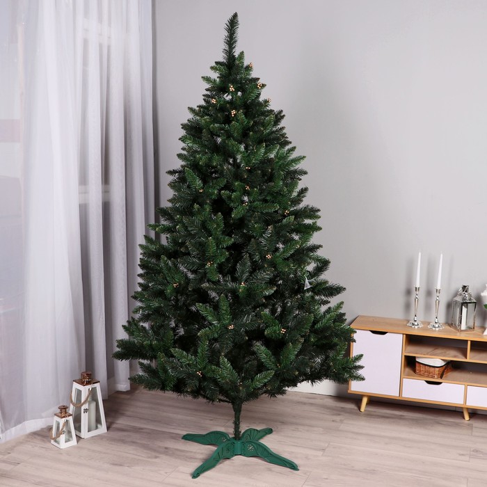 Искусственная ёлка «Рождественская», 220 см, d нижнего яруса 110 см, 700 веток - Фото 1