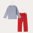 Пижама для девочки KAFTAN "Happy family" р.36 (134-140), красный/серый - Фото 15