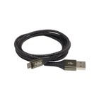 Зарядный кабель Aura TPC-UM5B MicroUSB, черный 1.2 метра - фото 16555
