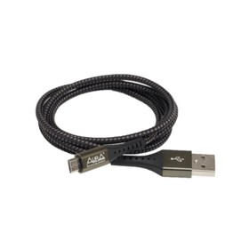 Зарядный кабель Aura TPC-UM5B MicroUSB, черный 1.2 метра