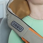 УЦЕНКА Массажёр для спины и шеи Luazon LEM-21, наплечный, ИК-подогрев, 220 В, бежевый - Фото 3