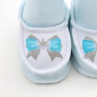 Пинетки Крошка Я "Маленькая снегурочка", голубой, р.22,  рост 62 см - фото 25372450