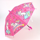 Зонт - трость детский «Радужный единорог», полуавтоматический, 8 спиц, R=39/47 см, d=78 см, МИКС - Фото 8