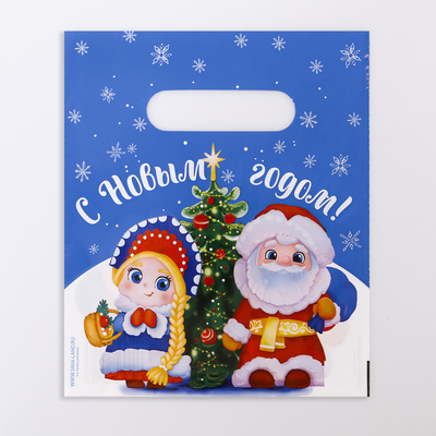 Пакет «Утренник», полиэтиленовый с вырубной ручкой, 17 х 20 см, 30 мкм