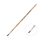 Кисть Белка круглая № 1 (диаметр обоймы 1 мм; длина волоса 10 мм), деревянная ручка, Calligrata - Фото 1
