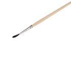 Кисть Белка круглая № 1 (диаметр обоймы 1 мм; длина волоса 10 мм), деревянная ручка, Calligrata - Фото 2
