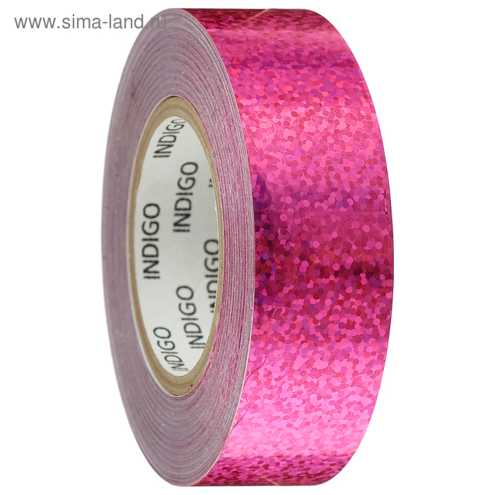Обмотка для обруча с подкладкой CRYSTAL, 20 мм × 14 м, цвет розовый - Фото 1