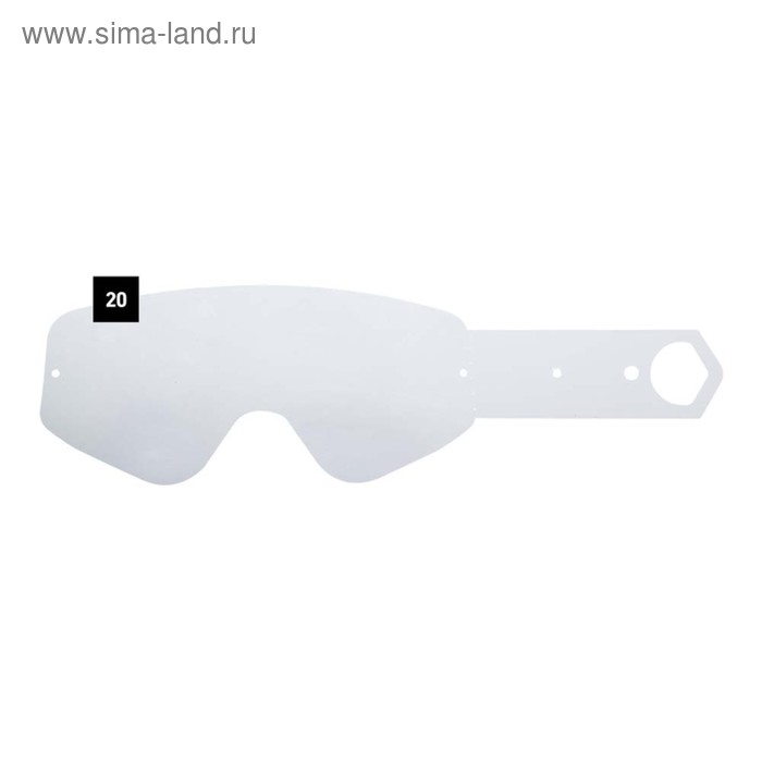 Комплект линз Spy Optic Omen Tear-Off 20 шт, прозрачный - Фото 1
