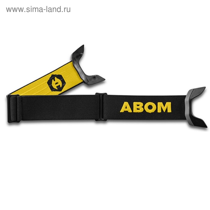 Ремень Abom ONE, черный, желтый - Фото 1
