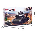 Конструктор Армия ВОВ «Боевой танк», 2 варианта сборки, 687 деталей - Фото 6