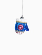 Ёлочные игрушки 4 шт. «Варежка со снежинкой», 6×5 см, синий - Фото 4