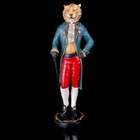 Сувенир полистоун "Английский шарж-Тигр барон с тростью" 17,5х15,5х48,5 см - Фото 1