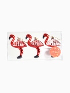 Ёлочные игрушки 3 шт. «Зимнее волшебство. Фламинго» пластик, 11×6.5 см, красный - Фото 8