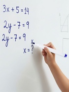 Маркер цветной на водной основе с губкой и с магнитом, 2×1.5×11 см, синий - фото 121934859