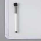 Маркер для доски, узел 1.0 мм, ширина линии 2.0 мм, с магнитом, с губкой, водный, чёрный - Фото 7