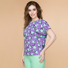 Блузка женская «‎Мятная звезда»‎, размер 46, цвет фиолетовый, мятный - Фото 3
