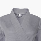 Халат вафельный женский Экономь и Я рукав 3/4, размер 42-44, серый, 100% хлопок, 200 г/м² - Фото 5