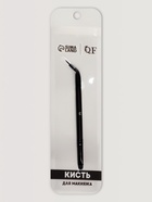 Кисть для макияжа, тонкая, двусторонняя, 13(±1) см, чёрная - Фото 5