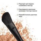Кисть для макияжа «Premium», скошенная, 18 (+/- 1) см, цвет чёрный - Фото 2