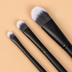 Набор кистей для макияжа «Premium Brush», 3 предмета, PVC - чехол, цвет чёрный - Фото 3
