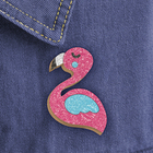 Фреска, значок "Розовый фламинго" - Фото 1