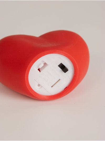 Фигурка светящаяся RISALUX «Сердце», LED-ночник, 2 Вт, красный, пластик, 4×7.5×5 см