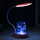Лампа настольная с подсветкой "Энджой" 3 режима LED 7Вт розовый 11х23х42,5 см. - Фото 3
