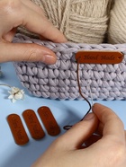 Набор нашивок Hand made, 4.5×1.3 см, 10 шт. - Фото 5